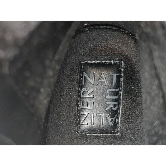 Naturalizer Varuna Black Leather Combat Lace Up Chunky Ankle Boots Women Sz 8.5 - Picture 6 of 8